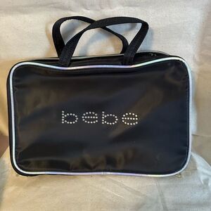 BEBE toiletries/makeup travel zip bag NWOT